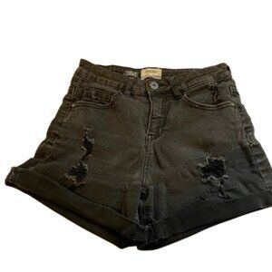 Sybilla black denim shorts size 4 - C9
